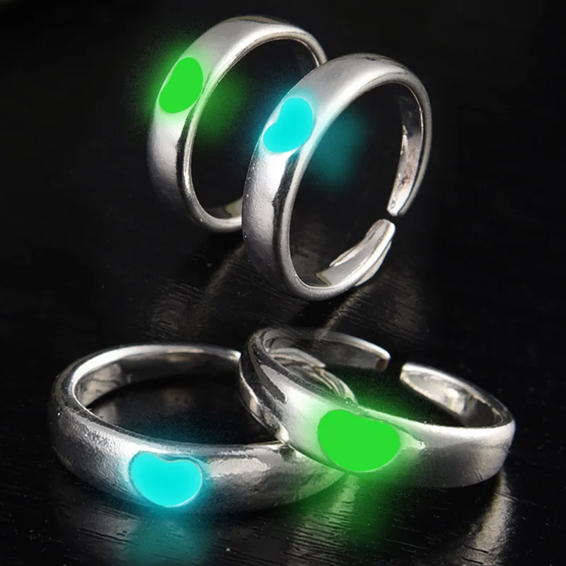 Heart Luminous Rings Blue Green Fluorescent Ring Men and Women Couple Ring Creative Glow Ring Fashion Party Wedding Jewelry Gift
Heart Luminous Rings Blue Green Fluorescent Ring Men and Women Couple Ring Creative Glow Ring Fashion Party Wedding Jewelry Gift
