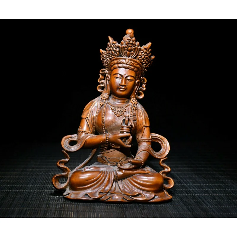 Китайская Изысканная Статуя Будды из натурального бокса Kwan-Yin Bodhisattva ручной работы, 14 см
Китайская Изысканная Статуя Будды из натурального бокса Kwan-Yin Bodhisattva ручной работы, 14 см
