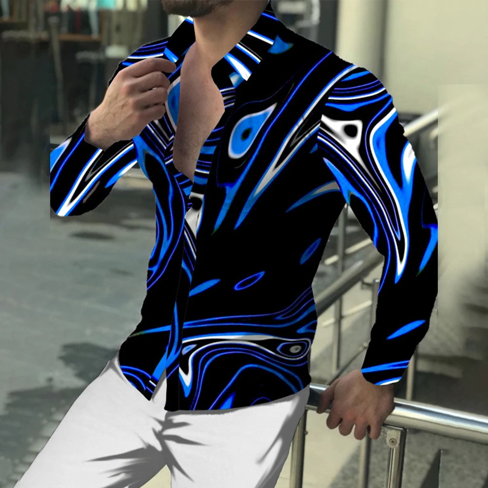 New Mens Long Sleeve Muscle Fitness 3D Fashion Printed Top Shirt Button Down Shirt Party T Dress Up Slim Fitting Casual Shirts
New Mens Long Sleeve Muscle Fitness 3D Fashion Printed Top Shirt Button Down Shirt Party T Dress Up Slim Fitting Casual Shirts