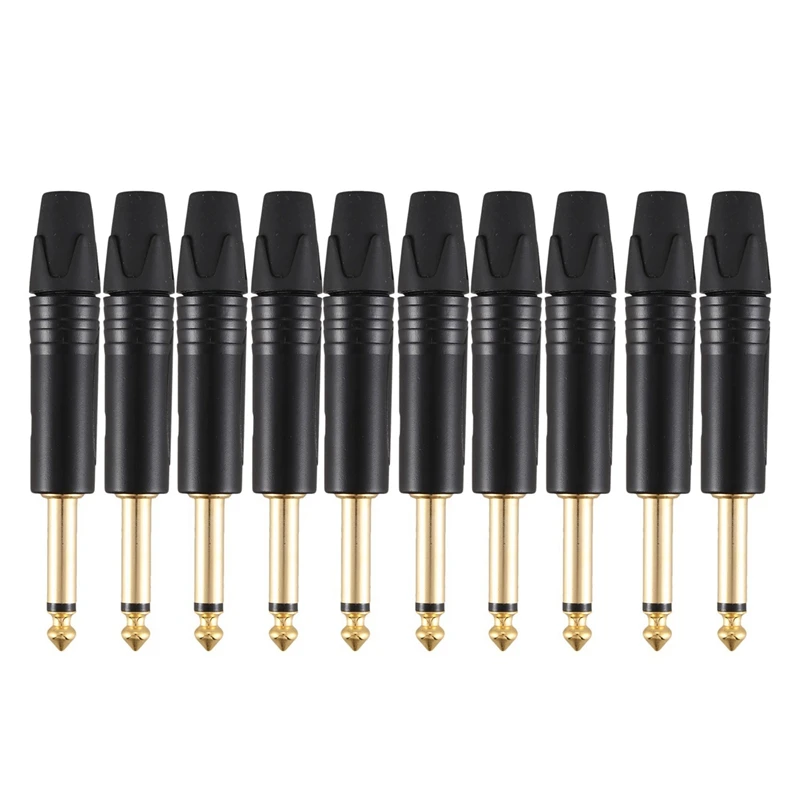 Gold Plating 60Pcs Plug Mono Professional 2 Pole 6.35 Mm 6.5Mm Stereo Jack Plug Neutrik 6.35Mm Jack Black
Gold Plating 60Pcs Plug Mono Professional 2 Pole 6.35 Mm 6.5Mm Stereo Jack Plug Neutrik 6.35Mm Jack Black