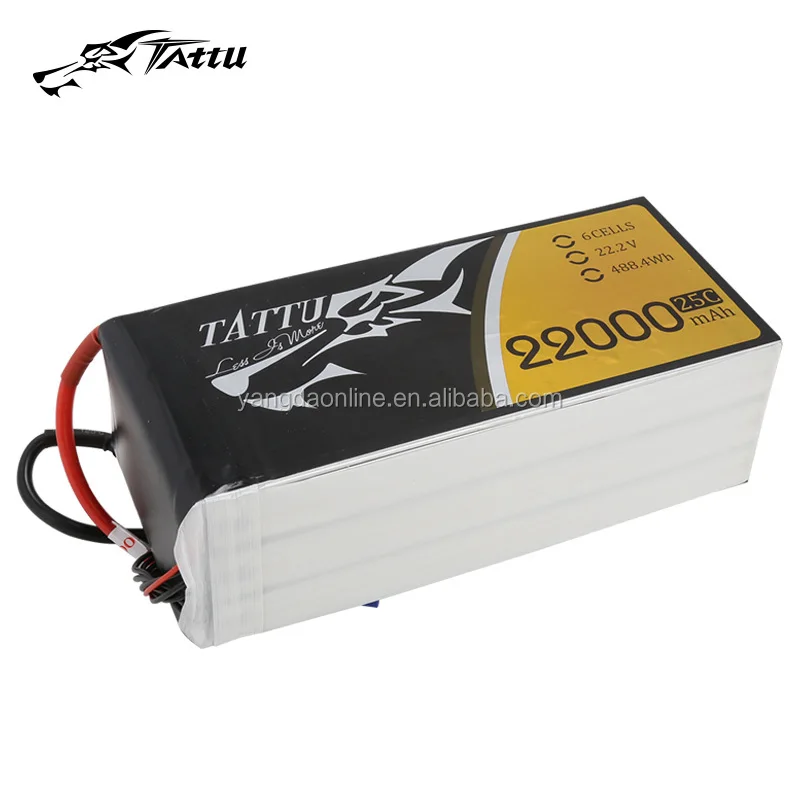Battery for Drone Agricultural Gens 22000mAh 6S 25C 22.2V Tattu lipo Pack rechargeable battery
Battery for Drone Agricultural Gens 22000mAh 6S 25C 22.2V Tattu lipo Pack rechargeable battery