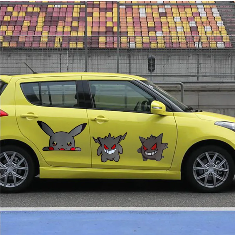 Pokemon Japanese cartoon Gengar Pikachu q version of the dark cool car stickers waterproof file scratches Christmas gift
Pokemon Japanese cartoon Gengar Pikachu q version of the dark cool car stickers waterproof file scratches Christmas gift
