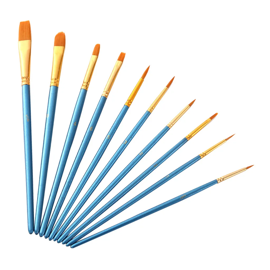 Watercolor DIY Acrylic Brushes 10PCS Paint Oil Drawing Hair Tools Nylon Set Education
Watercolor DIY Acrylic Brushes 10PCS Paint Oil Drawing Hair Tools Nylon Set Education