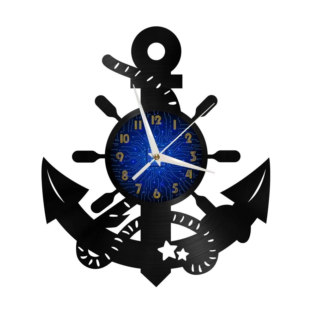 Boat Hook Decoration Vinyl Wall Clock, Vinyl Record Clock Wall Art Silent & Non-ticking
Boat Hook Decoration Vinyl Wall Clock, Vinyl Record Clock Wall Art Silent & Non-ticking