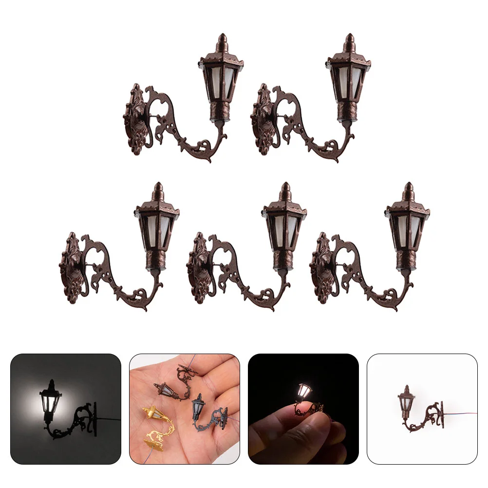 5pcs Miniature Wall Light Garden Lamps Models Wall Lamp Models DIY Mini Wall Lamps
5pcs Miniature Wall Light Garden Lamps Models Wall Lamp Models DIY Mini Wall Lamps