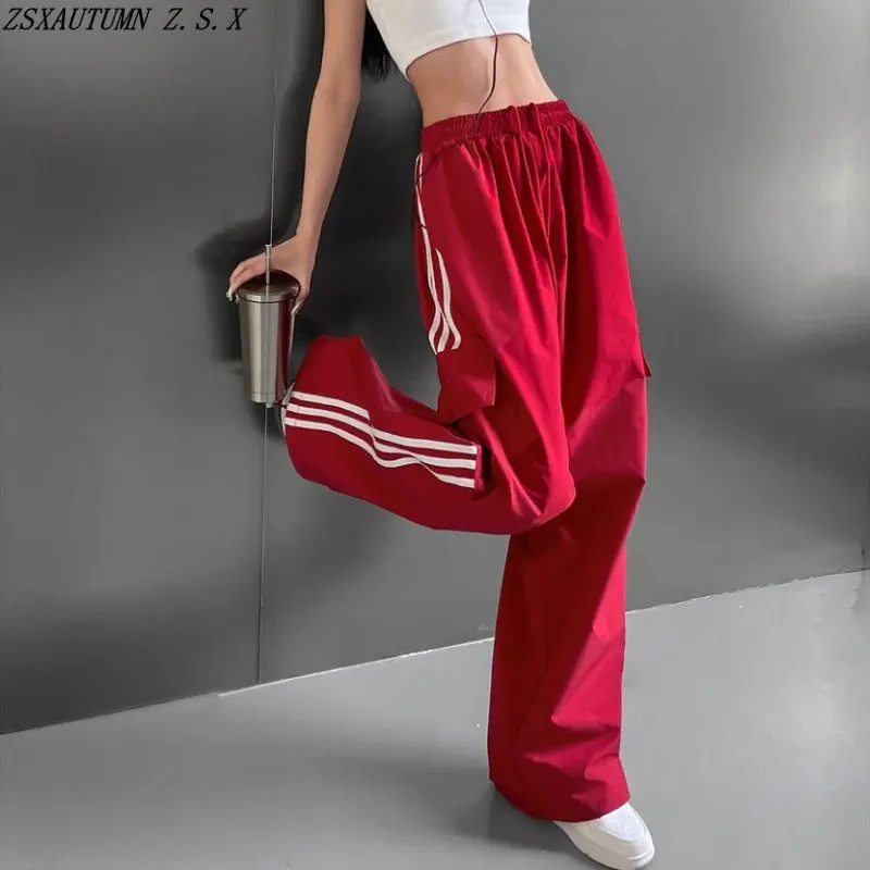 Summer American Vintage Cargo Pants Women High Street Hiptop High Waist Baggy Wide Leg Sweatpants Female Fashion Slacks Pantalon
Summer American Vintage Cargo Pants Women High Street Hiptop High Waist Baggy Wide Leg Sweatpants Female Fashion Slacks Pantalon