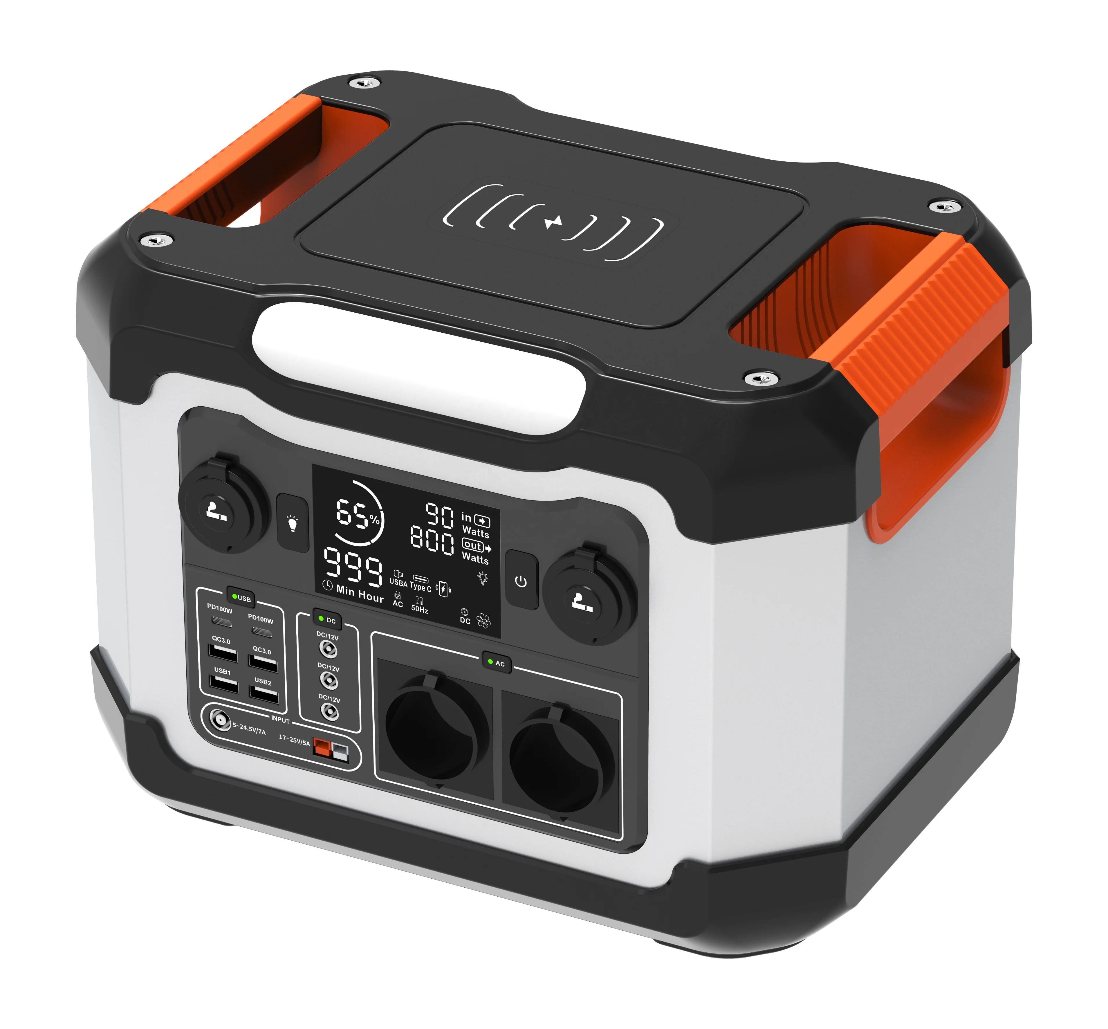 Pure Sine Wave Invertercharging Protection New Design Use Outdoor Big Capacity Portable Power Station
Pure Sine Wave Invertercharging Protection New Design Use Outdoor Big Capacity Portable Power Station