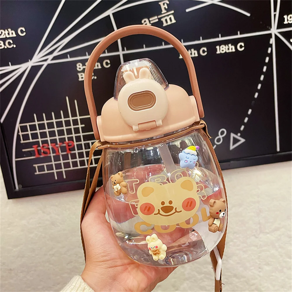 Water Cups Sports Water Bottle Cute High Temperature Resistant Water Cup Convenient Back Rope Summer Special Kettle Straw Cup
Water Cups Sports Water Bottle Cute High Temperature Resistant Water Cup Convenient Back Rope Summer Special Kettle Straw Cup