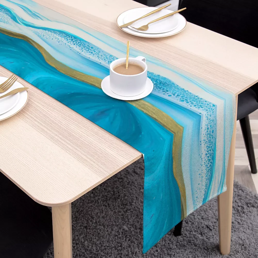 Modern Quicksand Pattern Table Runner Cabinet Cover Polyester Table Flag Luxury Tablerunner Home Wedding Table Decorations
Modern Quicksand Pattern Table Runner Cabinet Cover Polyester Table Flag Luxury Tablerunner Home Wedding Table Decorations