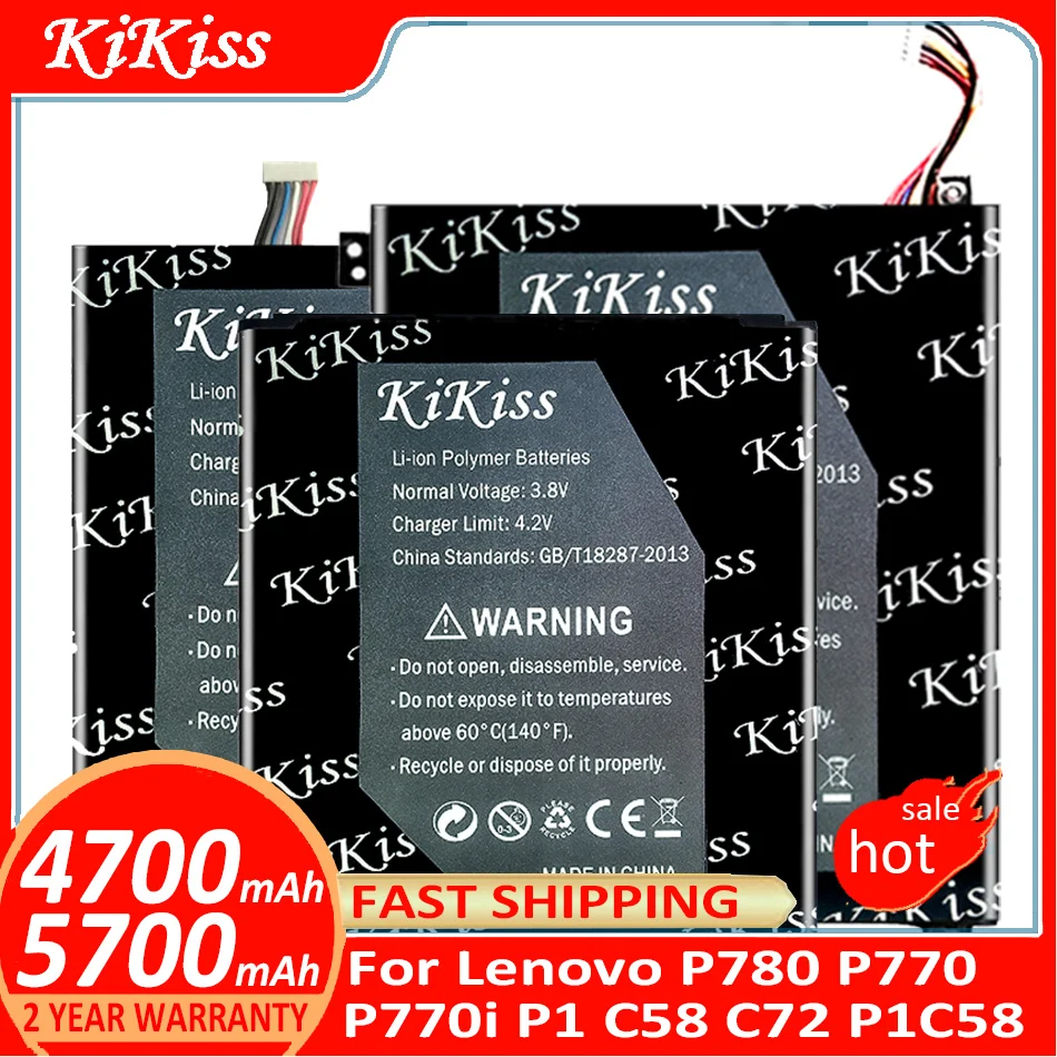 

Аккумулятор KiKiss BL211 BL205 BL244 высокой емкости для Lenovo P780/ P770 P770i/ P1 C58 C72 P1c58 мобильный телефон