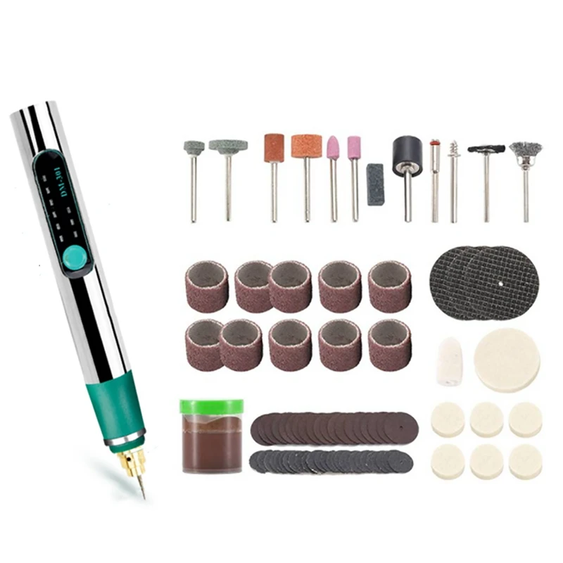 25000RPM Mini Drill Electric Carving Pen 3 Variable Speed Drill Tools Engraver Pen with 105Pcs Grinding Accessories
25000RPM Mini Drill Electric Carving Pen 3 Variable Speed Drill Tools Engraver Pen with 105Pcs Grinding Accessories