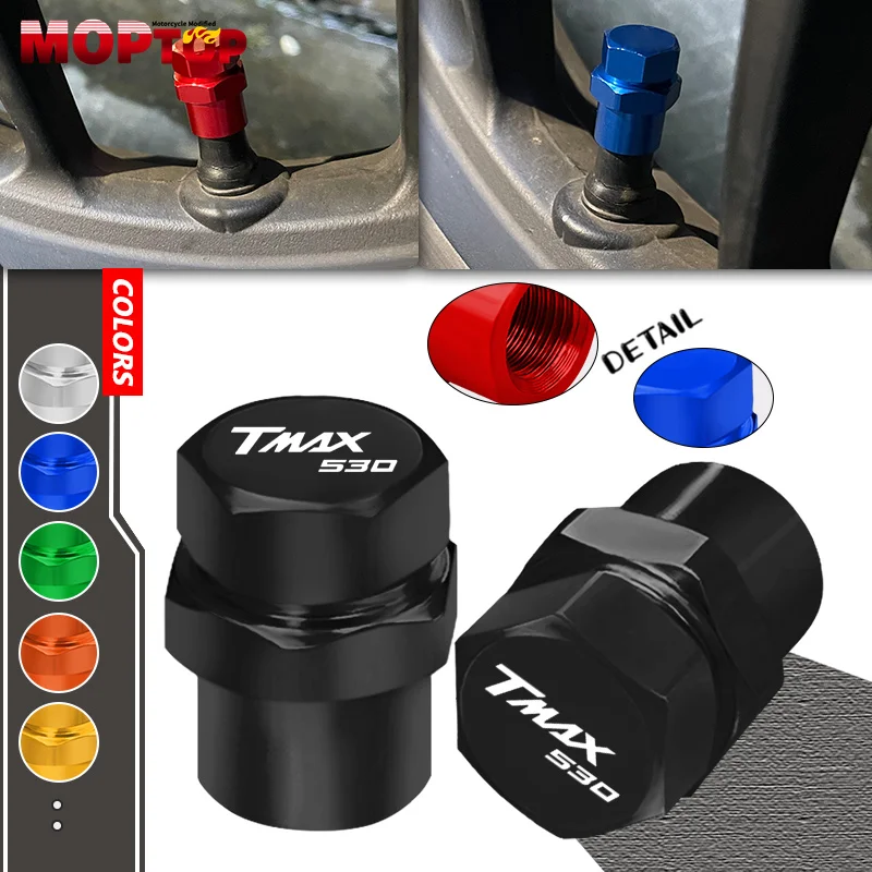 

For YAMAHA T-MAX 500 TMAX530 DX/SX TMAX560 TECHMAX Motorcycle Wheel Tire Valve Air Port Stem Cover Cap Plug TMAX 530 T MAX 560