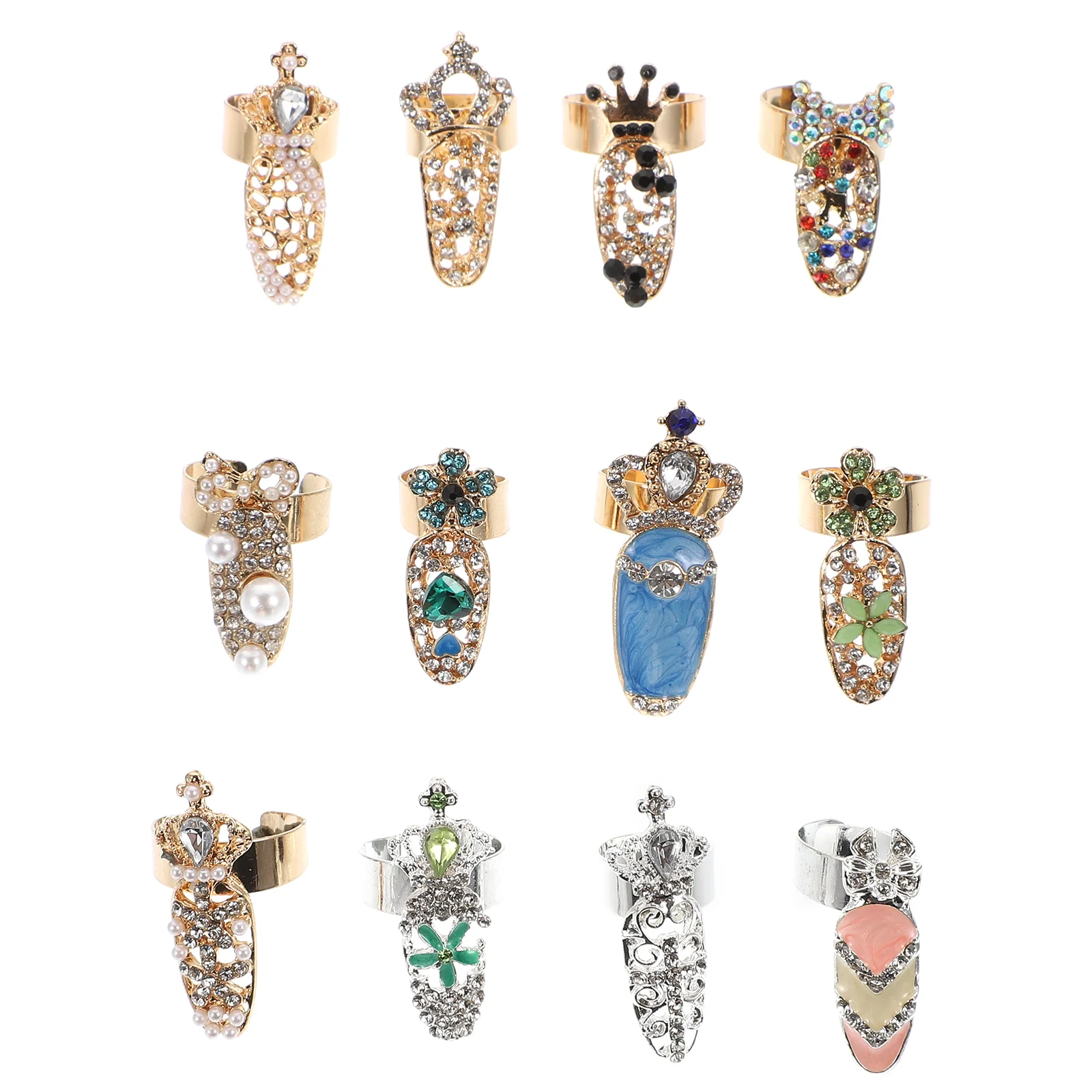 Fingernail Rings Nail Ring Decoration Charms Nails Party Rhinestone Women Tip Luxury Fashion Cover Crystal Girls Charm Manicure
Fingernail Rings Nail Ring Decoration Charms Nails Party Rhinestone Women Tip Luxury Fashion Cover Crystal Girls Charm Manicure