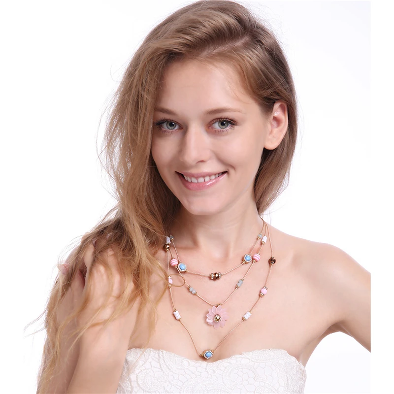 Fashion Sweater Chain Necklace Crystal Flower Pendants Necklace Multi Layer Long Necklace For Women Wholesale 2022
Fashion Sweater Chain Necklace Crystal Flower Pendants Necklace Multi Layer Long Necklace For Women Wholesale 2022