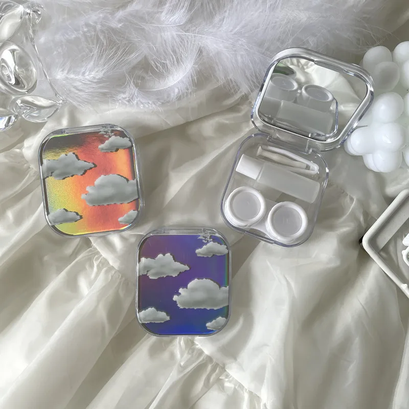 Fashion Laser Clouds Contact Lens Case Cool Portable Lens Box Travel Lens Storage Container Contact Lenses Storage Case
Fashion Laser Clouds Contact Lens Case Cool Portable Lens Box Travel Lens Storage Container Contact Lenses Storage Case