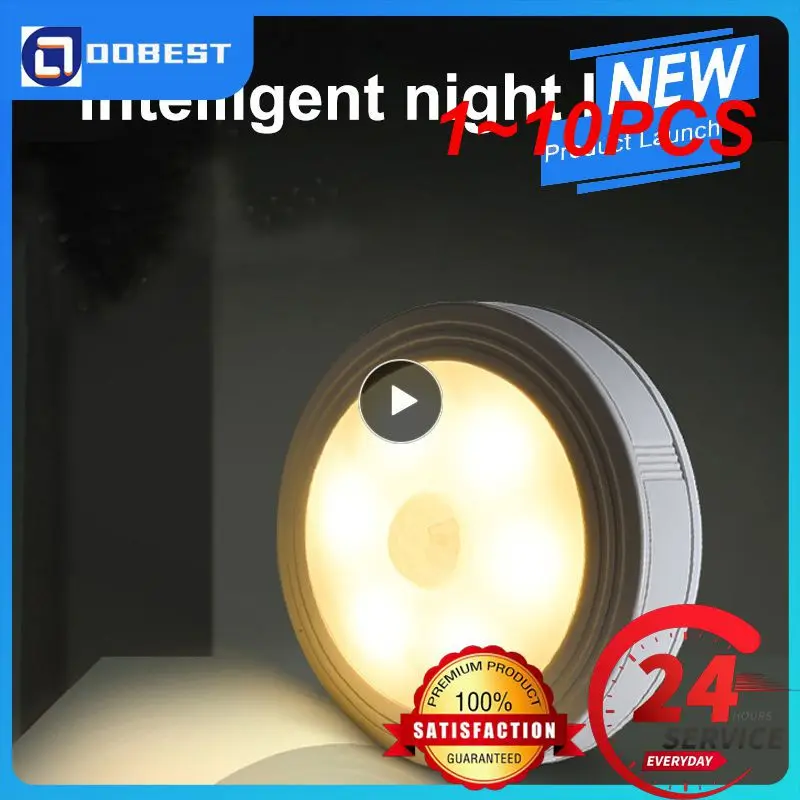 1~10PCS Motion Sensor LED Night Lights Wireless Magnetic Cabinet Light Battery Powered Closet Bedroom Touch Control Wall Lamp
1~10PCS Motion Sensor LED Night Lights Wireless Magnetic Cabinet Light Battery Powered Closet Bedroom Touch Control Wall Lamp