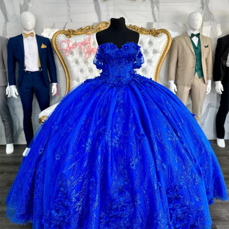 Blue Sweetheart Ball Gown Pink Quinceanera Dresses Sweet 16 Sexy Off the Shoulder Lace Appliques Birthday Princess Party Gowns 
Blue Sweetheart Ball Gown Pink Quinceanera Dresses Sweet 16 Sexy Off the Shoulder Lace Appliques Birthday Princess Party Gowns
