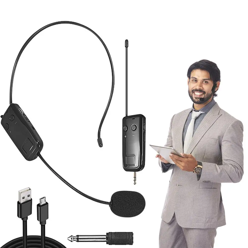 2.4g Wireless Headset Microphone Rechargeable Voice Amplifier Loudspeaker Lavalier Microphone For Teacher Teaching
2.4g Wireless Headset Microphone Rechargeable Voice Amplifier Loudspeaker Lavalier Microphone For Teacher Teaching