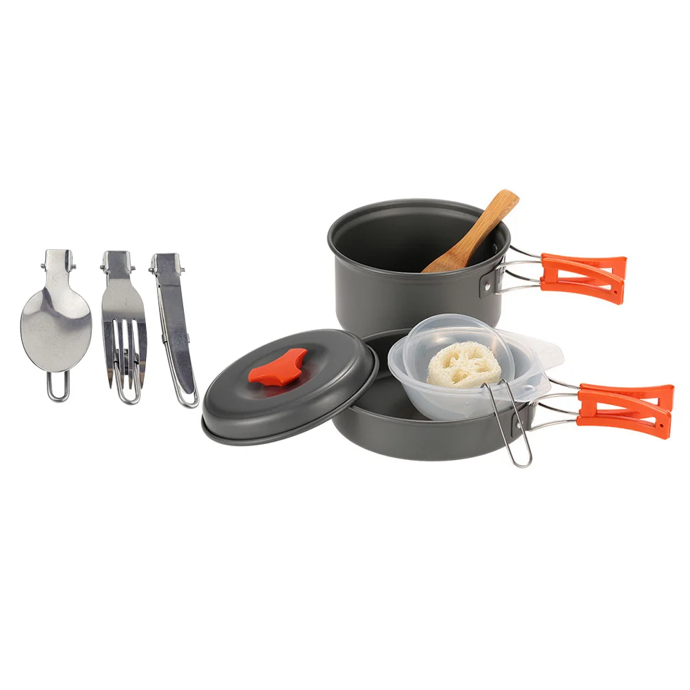 Folding Backpack Outdoor Cook Gear Camping Cooking Utensil Survival Hiking Set Campfire Pot Skillet Kit Picnic Bowl Non Stick 
Folding Backpack Outdoor Cook Gear Camping Cooking Utensil Survival Hiking Set Campfire Pot Skillet Kit Picnic Bowl Non Stick