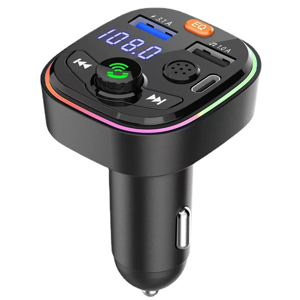 3.1A Dual USB + Type C Fast Charger Car Bluetooth 5.0 FM Transmitter 20W Wireless Handsfree Audio Receiver Auto MP3 Player
3.1A Dual USB + Type C Fast Charger Car Bluetooth 5.0 FM Transmitter 20W Wireless Handsfree Audio Receiver Auto MP3 Player