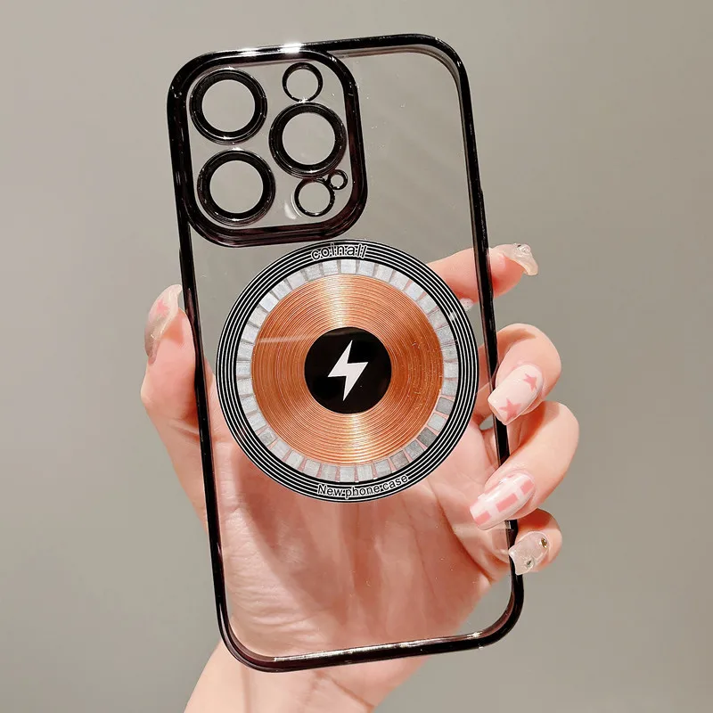 Suitable For iPhone14 13 12 11ProMax Personalized Electroplated Copper Ring Magnetic Transparent PC Hard Protective Case Mobile
Suitable For iPhone14 13 12 11ProMax Personalized Electroplated Copper Ring Magnetic Transparent PC Hard Protective Case Mobile