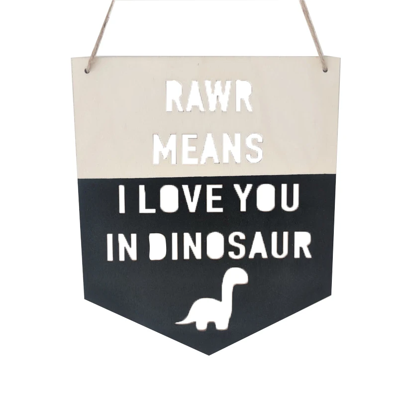Nordic Style Wooden Dinosaur Front Slogan Children's Room Decoration Hanging Wall Hanging Wall Decoration Photo Props
Nordic Style Wooden Dinosaur Front Slogan Children's Room Decoration Hanging Wall Hanging Wall Decoration Photo Props