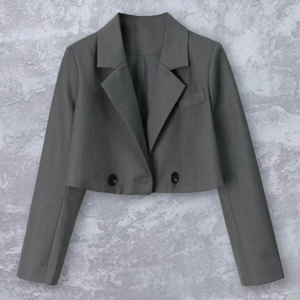 Anti-Pilling Comfy Women Double-breasted Placket Short Type Blazer Coat Streetwear
Anti-Pilling Comfy Women Double-breasted Placket Short Type Blazer Coat Streetwear
