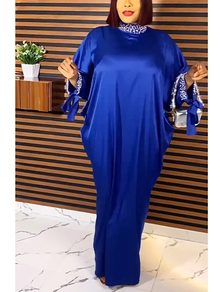 Autumn Solid Casual Loose Dress for Women Party Fomal Event Shiny Beading Long Sleeve Elegant Classy African Female Robes Gowns
Autumn Solid Casual Loose Dress for Women Party Fomal Event Shiny Beading Long Sleeve Elegant Classy African Female Robes Gowns