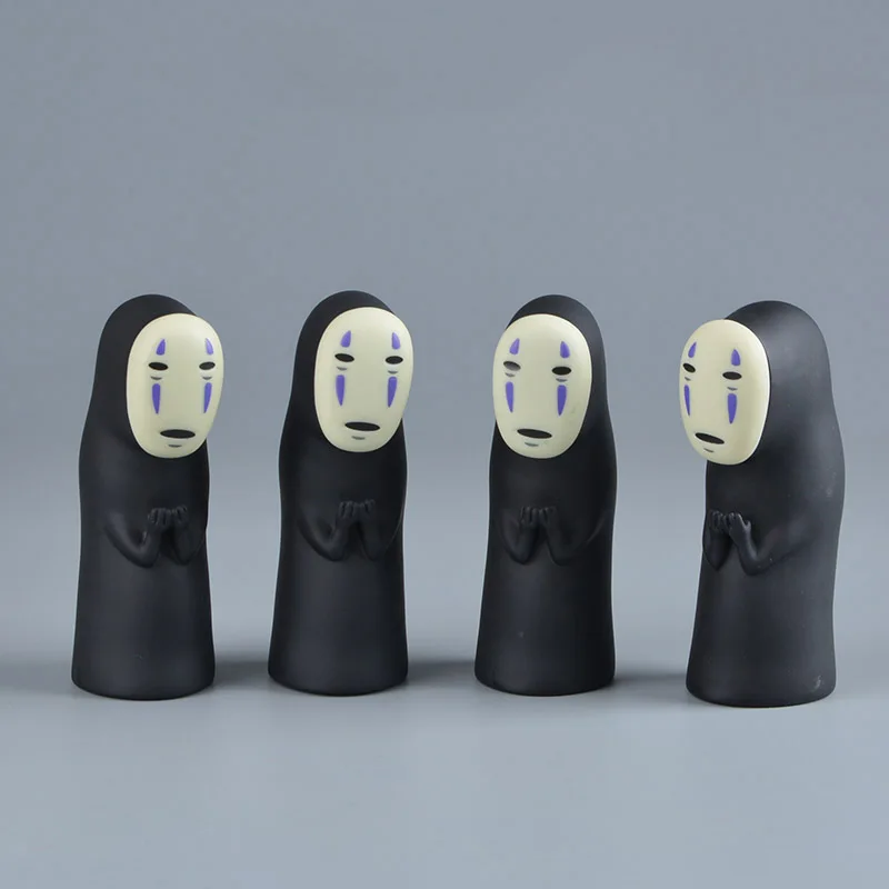 4PCS Studio Ghibli Spirited Away No Face Man Vinyl Action Figure Miyazaki Hayao Anime Model 8cm Decoration Doll Kids Toys
4PCS Studio Ghibli Spirited Away No Face Man Vinyl Action Figure Miyazaki Hayao Anime Model 8cm Decoration Doll Kids Toys