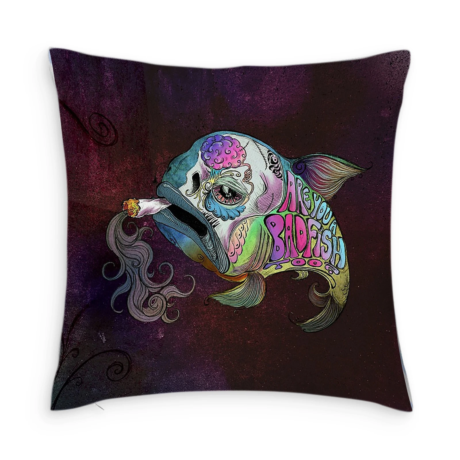 Smoking Fish Customize Pillow Case Modern Home Cushion Cover 45*45cm Decorative Pillowcases for Sofa Throw Pillowslip
Smoking Fish Customize Pillow Case Modern Home Cushion Cover 45*45cm Decorative Pillowcases for Sofa Throw Pillowslip