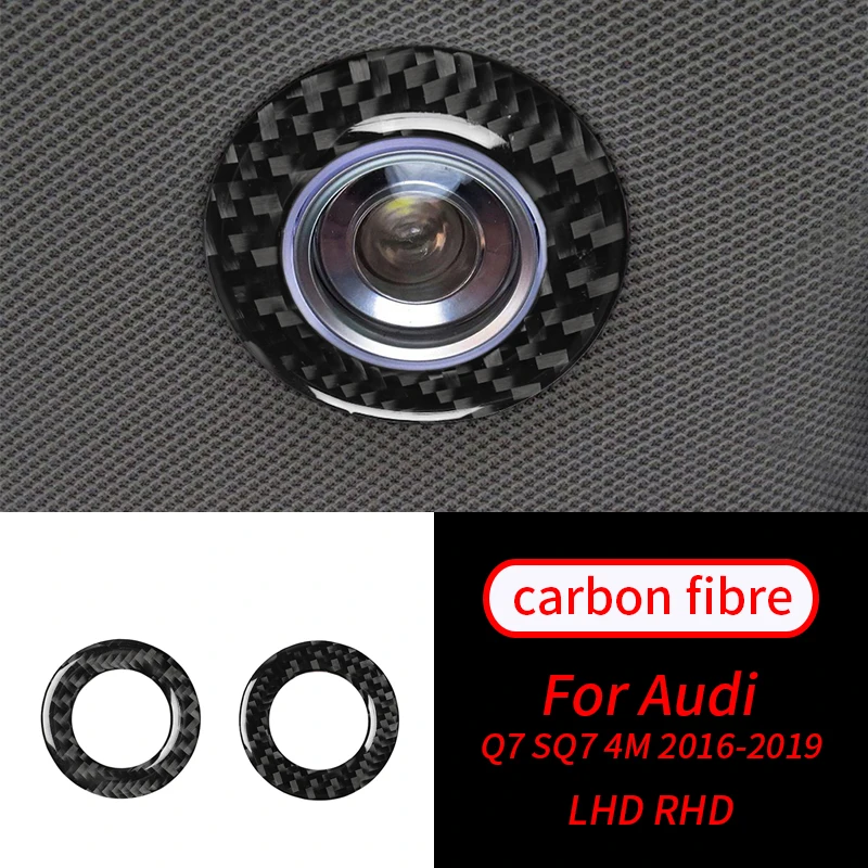 For Audi Q7 SQ7 4M 2016-2019 Real Carbon Fiber Decoration Rear Reading Light Frame Cover Trim Auto Interior Accessories 
For Audi Q7 SQ7 4M 2016-2019 Real Carbon Fiber Decoration Rear Reading Light Frame Cover Trim Auto Interior Accessories