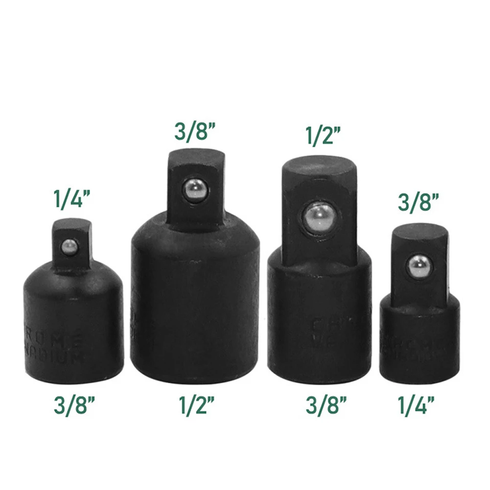 4pcs Drive Socket Adapter Set 1/4 3/8 1/2 Drive Ratchet Socket Conversion Reducer for Impact Wrench Impact Driver Hand Tools Set
4pcs Drive Socket Adapter Set 1/4 3/8 1/2 Drive Ratchet Socket Conversion Reducer for Impact Wrench Impact Driver Hand Tools Set