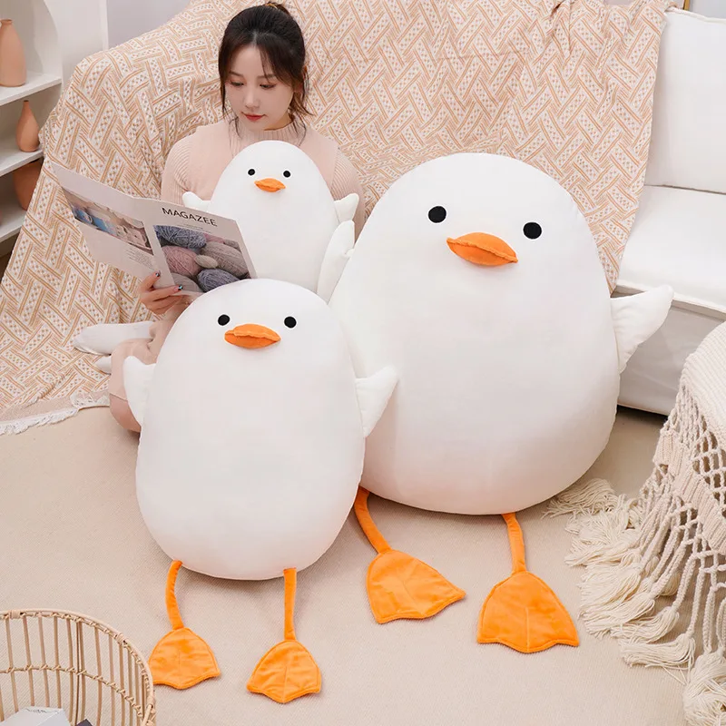 

35/50CM Kawaii Squishy White Duck Plush Toys Stuffed Lovely Animal Pillow Hug Sleeping Cushion Children Baby Birthday Gifts