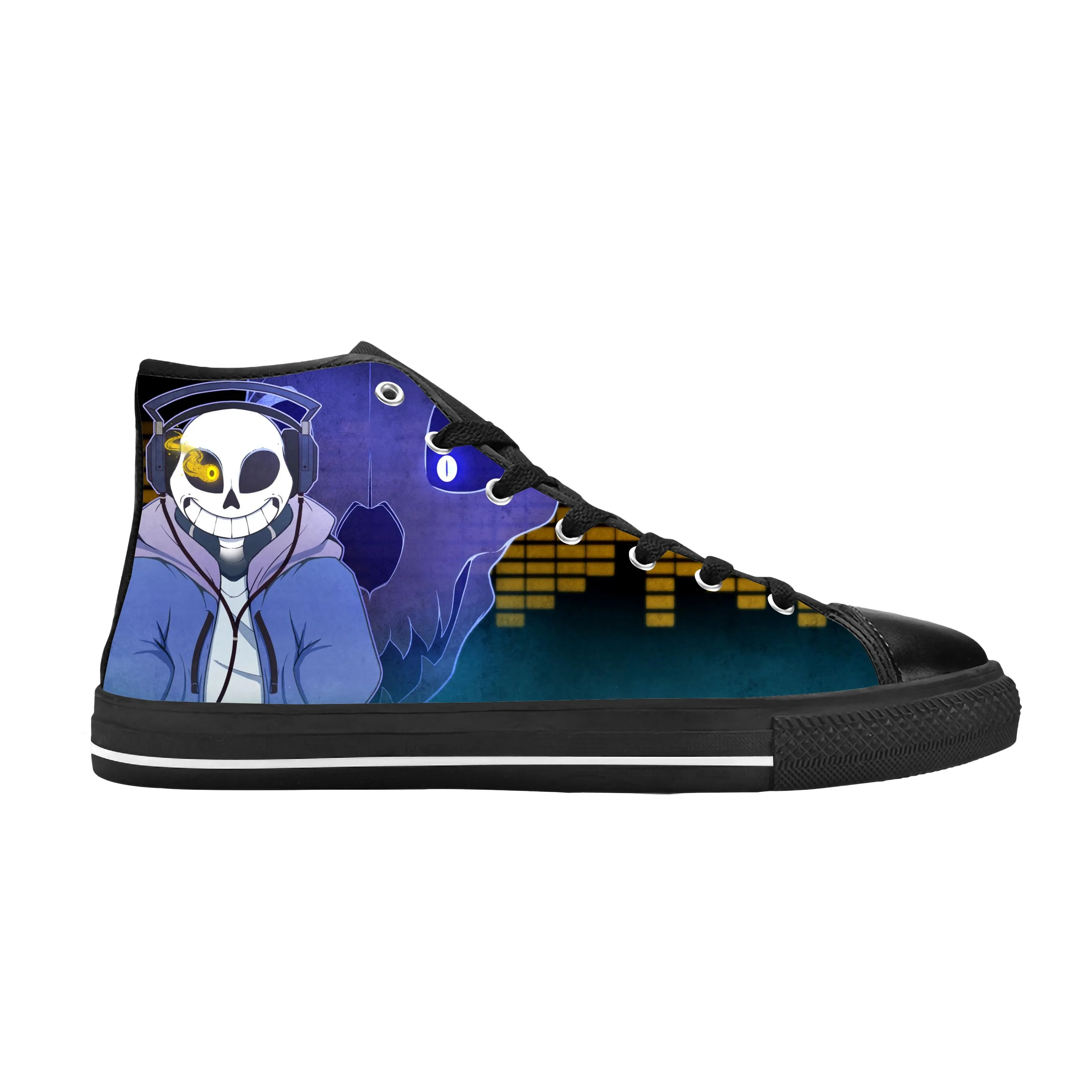 Anime Cartoon Game Undertale Sans Skull Skeleton Casual Cloth Shoes High Top Comfortable Breathable 3D Print Men Women Sneakers
Anime Cartoon Game Undertale Sans Skull Skeleton Casual Cloth Shoes High Top Comfortable Breathable 3D Print Men Women Sneakers