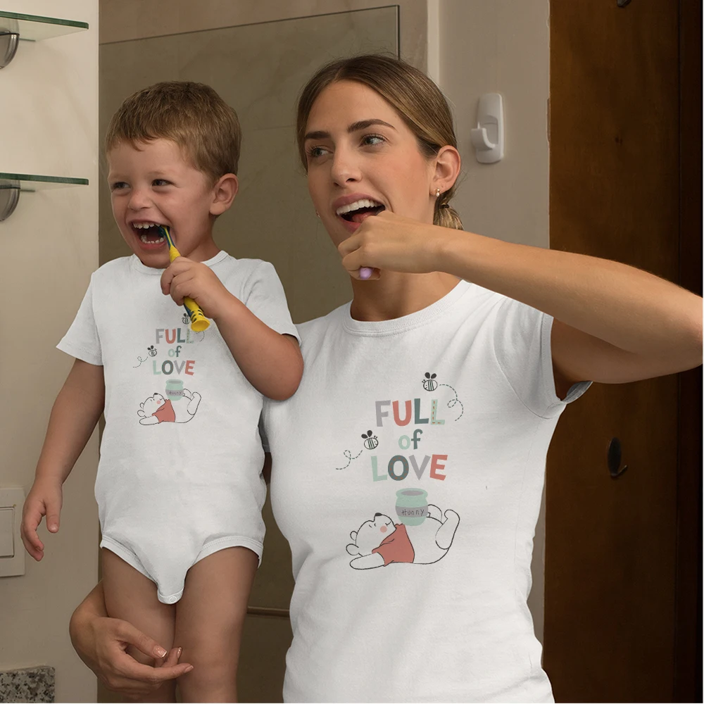 Disney Winnie the Pooh Baby Clothes Full of Love Mother Kids Family Matching Outfits Aesthetic Print Summer 2022 Dropshipping
Disney Winnie the Pooh Baby Clothes Full of Love Mother Kids Family Matching Outfits Aesthetic Print Summer 2022 Dropshipping