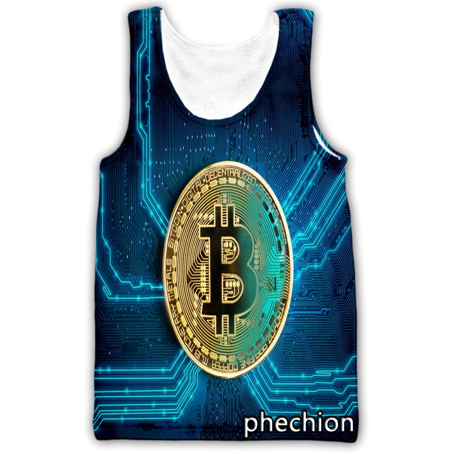 Новый модный мужской/женский жилет phechion с 3D принтом биткоина без рукавов, уличная одежда, мужские свободные спортивные майки D88
Новый модный мужской/женский жилет phechion с 3D принтом биткоина без рукавов, уличная одежда, мужские свободные спортивные майки D88
