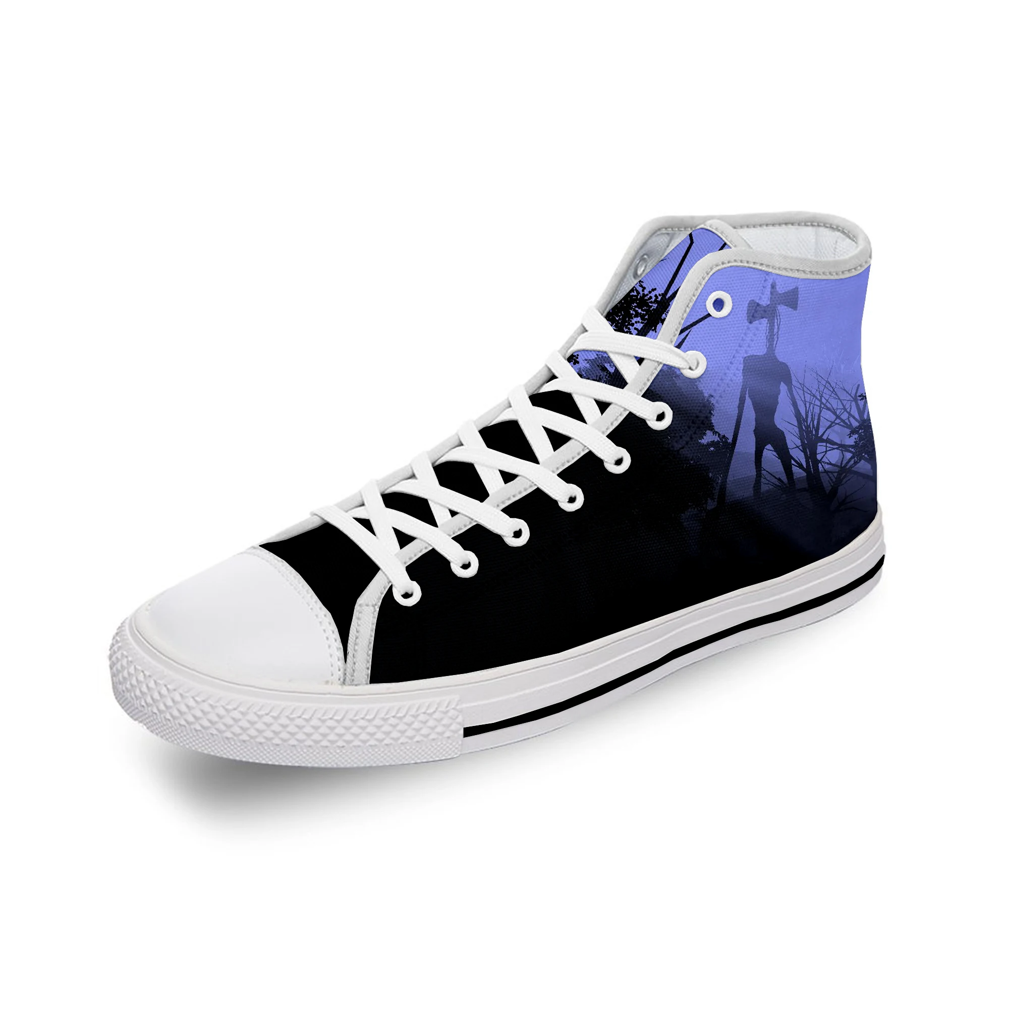 Siren Head SCP Scary Horror Game White Cloth Fashion 3D Print High Top Canvas Shoes Men Women Lightweight Breathable Sneakers
Siren Head SCP Scary Horror Game White Cloth Fashion 3D Print High Top Canvas Shoes Men Women Lightweight Breathable Sneakers