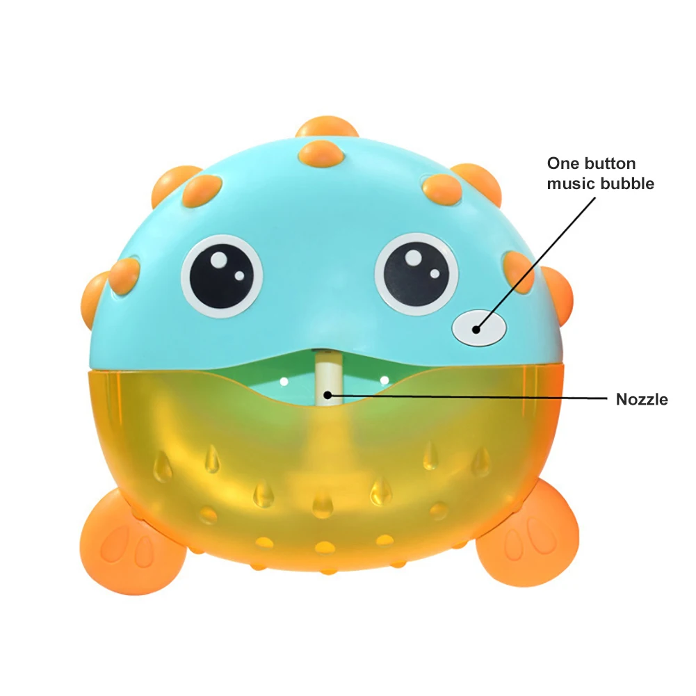 Weixinbuy Bathtub Soap Automatic Bubble Maker Puffer Fish Bubble Machine Bathroom Toy Music Bubble Baby Bath Toy Birthday Gifts
Weixinbuy Bathtub Soap Automatic Bubble Maker Puffer Fish Bubble Machine Bathroom Toy Music Bubble Baby Bath Toy Birthday Gifts