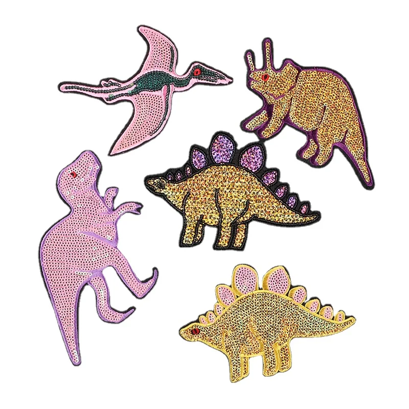 1 Pcs Original Embroidery Sequin Dinosaur Badge DIY Fusible Patch for Clothing Sewing Iron-on Stickers for Clothes Jeans Emblem
1 Pcs Original Embroidery Sequin Dinosaur Badge DIY Fusible Patch for Clothing Sewing Iron-on Stickers for Clothes Jeans Emblem
