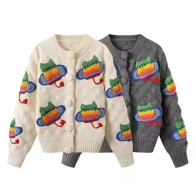 New Korean niche 2022 new jacquard embroidered sweater cardigan female ins gentle sweet wind jacket top women's sweater
New Korean niche 2022 new jacquard embroidered sweater cardigan female ins gentle sweet wind jacket top women's sweater