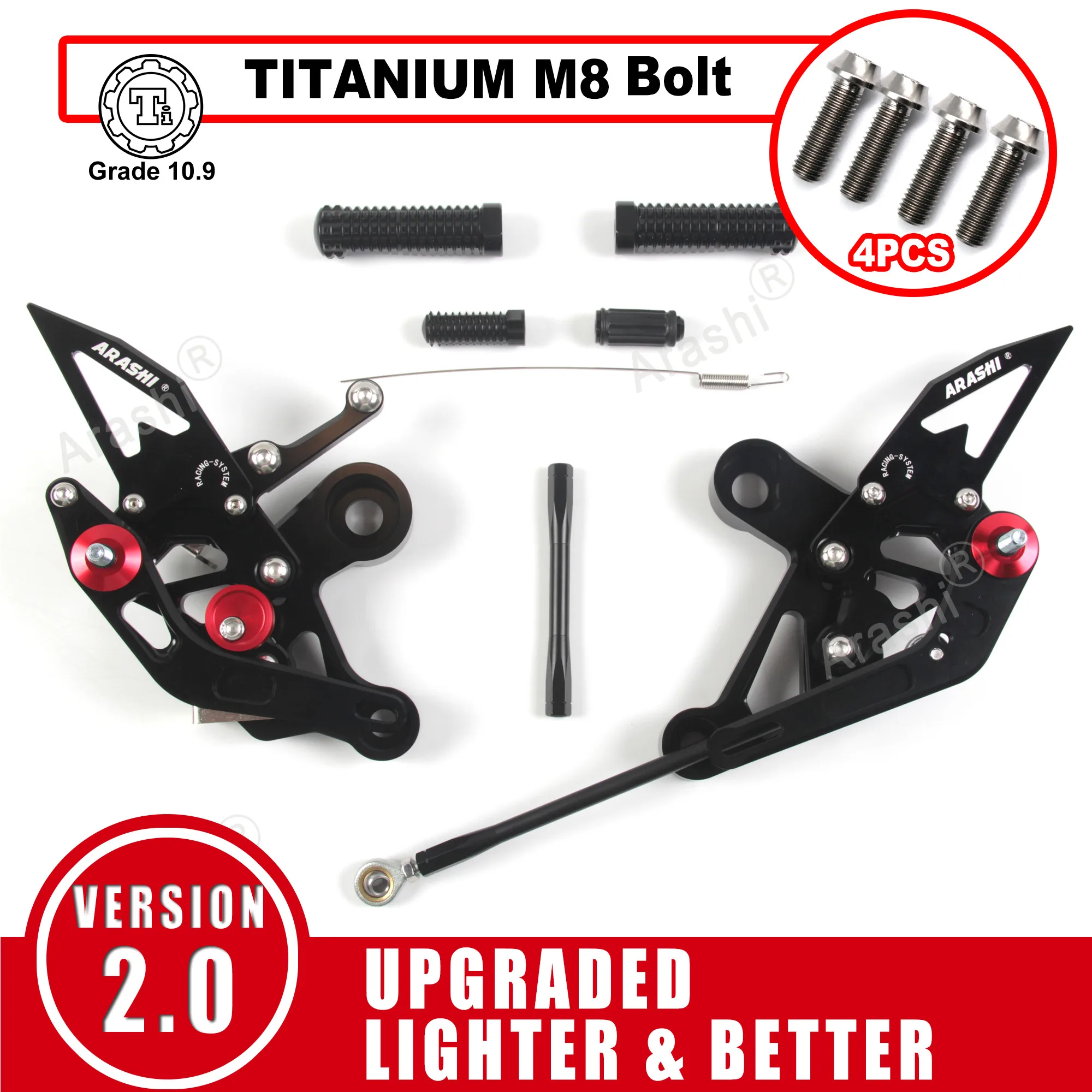 Arashi MT09 / FZ09 / FJ09 Подставка для ног Arashi Регулируемые задние подножки с ЧПУ для YAMAHA MT FZ 09 MT-09 FZ-09 2014-2020 QS
Arashi MT09 / FZ09 / FJ09 Подставка для ног Arashi Регулируемые задние подножки с ЧПУ для YAMAHA MT FZ 09 MT-09 FZ-09 2014-2020 QS