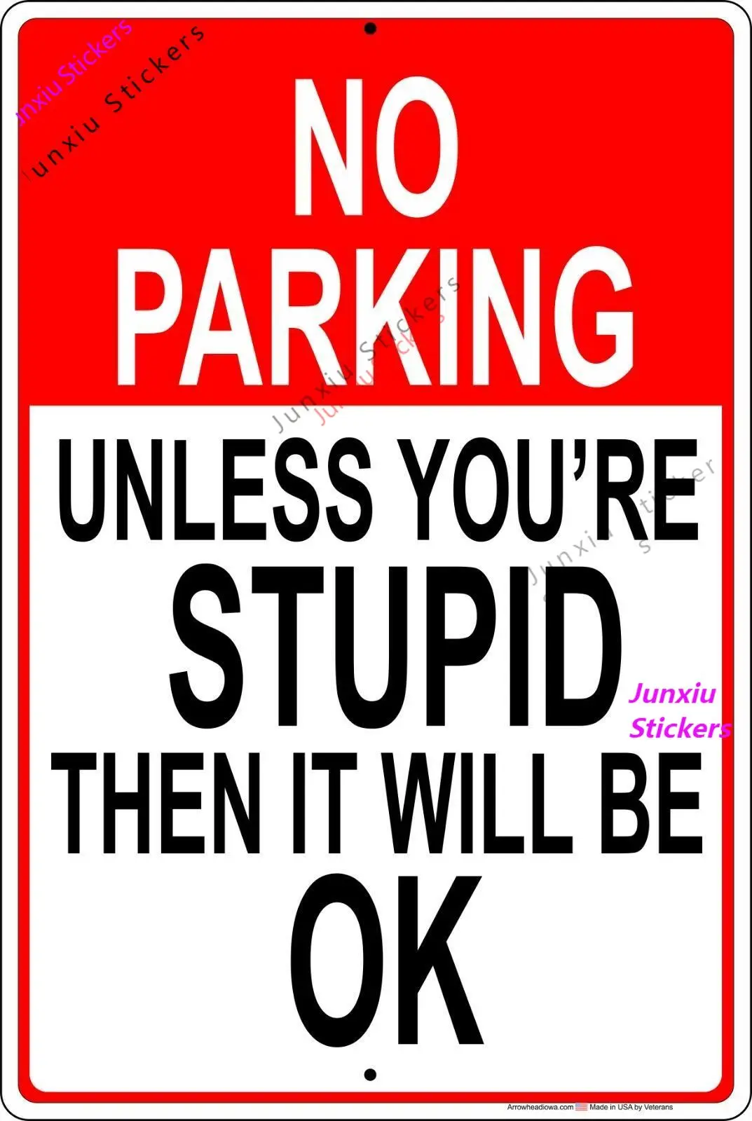Creative Decals NO Parking Unless You're Stupid Funny Reflective-silver Sticker Sign Camper Bumper Sticker Accessories KK10cm
Creative Decals NO Parking Unless You're Stupid Funny Reflective-silver Sticker Sign Camper Bumper Sticker Accessories KK10cm
