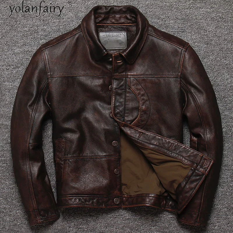Leather Jacket Genuine Men 100% Cowhide Coat Vintage Mens Leather Jackets and Coats Plus Size 5xl 2023 Chaquetas Hombre Pph5005
Leather Jacket Genuine Men 100% Cowhide Coat Vintage Mens Leather Jackets and Coats Plus Size 5xl 2023 Chaquetas Hombre Pph5005