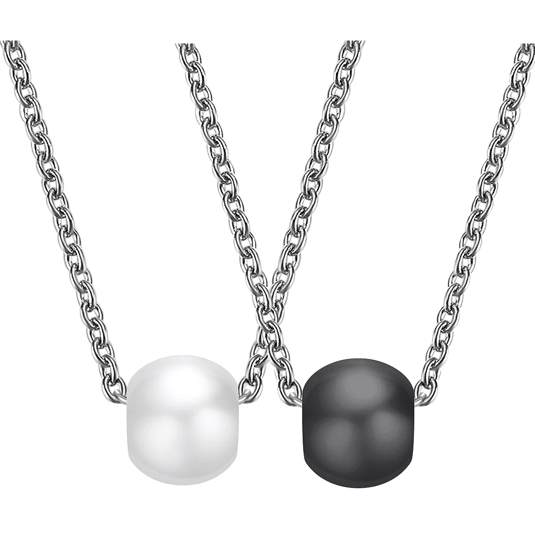Simple Personality Ceramic Ball Stainless Steel Necklace Women Collares Trendy Birthday Pendant Necklaces Punk Chains
Simple Personality Ceramic Ball Stainless Steel Necklace Women Collares Trendy Birthday Pendant Necklaces Punk Chains