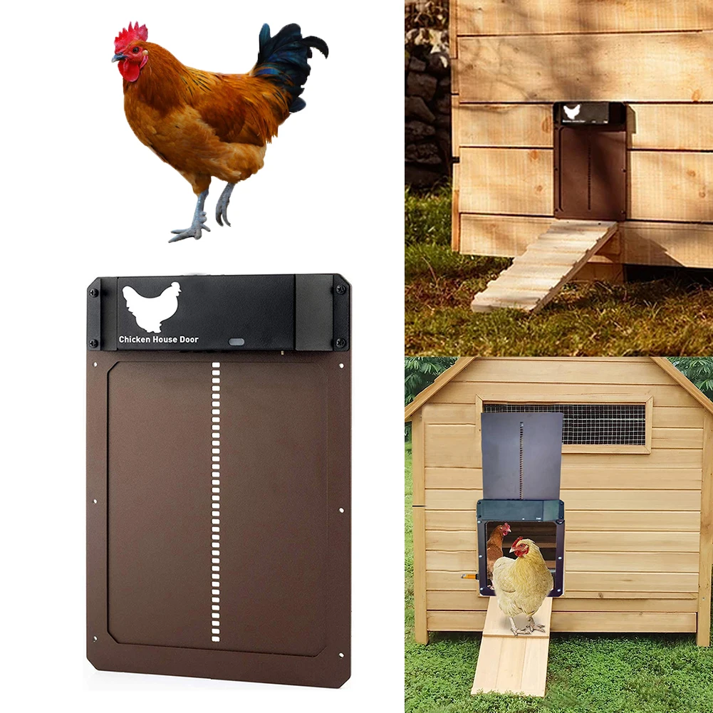 Automatic Chicken Coop Door Light Sense Aluminum Door Opener Poultry Garden Chicken Duck Door Opener Practical Chicken Poultry
Automatic Chicken Coop Door Light Sense Aluminum Door Opener Poultry Garden Chicken Duck Door Opener Practical Chicken Poultry