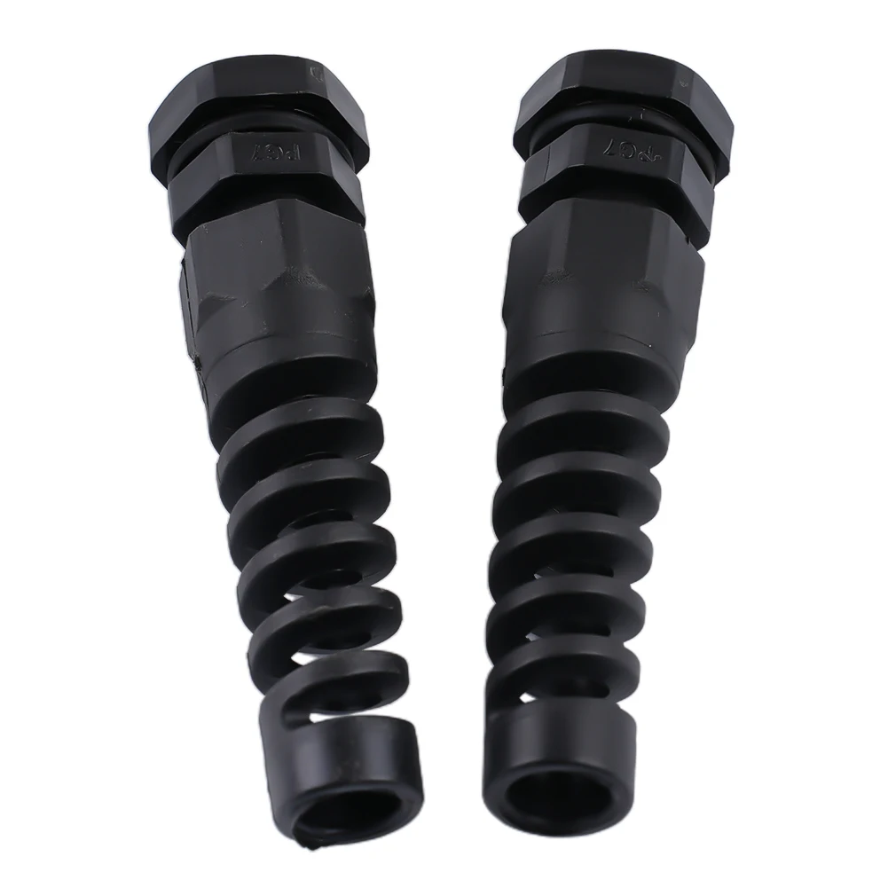 5pcs IP68 Waterproof M12 PG7/PG9/PG11 Cable Gland Connector Plastic Flex Spiral Strain Relief Protector For 3.5-6mm Wire Thread
5pcs IP68 Waterproof M12 PG7/PG9/PG11 Cable Gland Connector Plastic Flex Spiral Strain Relief Protector For 3.5-6mm Wire Thread