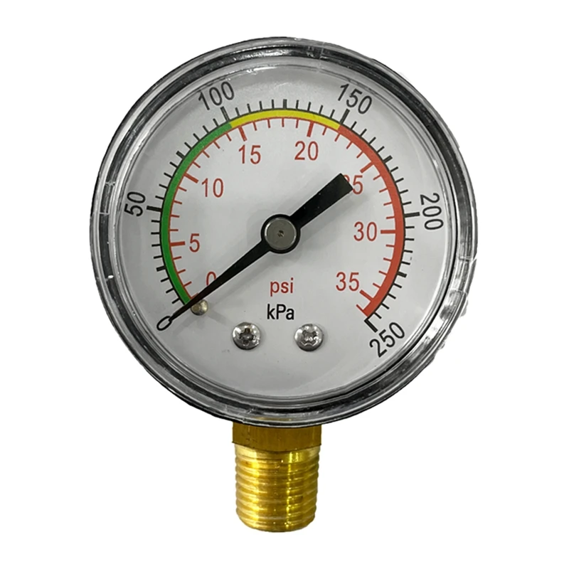 Professional Pool Spa Filter Water Pressure Gauge Mini 0-60 PSI Bottom Mount 1/4 Inch Pipe Thread Swimming Pool Accessories
Professional Pool Spa Filter Water Pressure Gauge Mini 0-60 PSI Bottom Mount 1/4 Inch Pipe Thread Swimming Pool Accessories