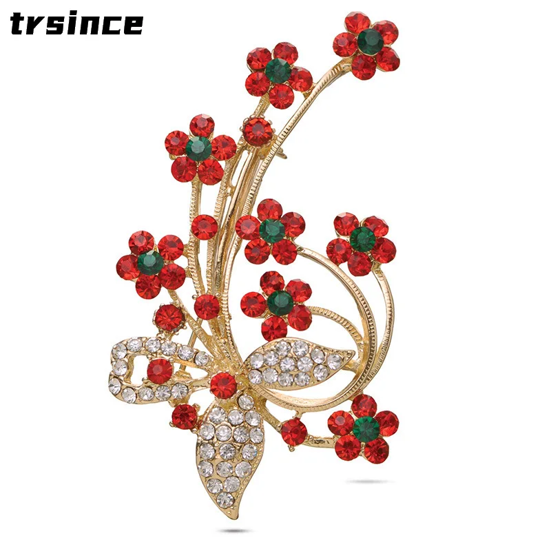 Red Rhinestone Plum Brooch Korean Fashion Dual-purpose Brooch Woman Party Banquet Clothes Accessories
Red Rhinestone Plum Brooch Korean Fashion Dual-purpose Brooch Woman Party Banquet Clothes Accessories