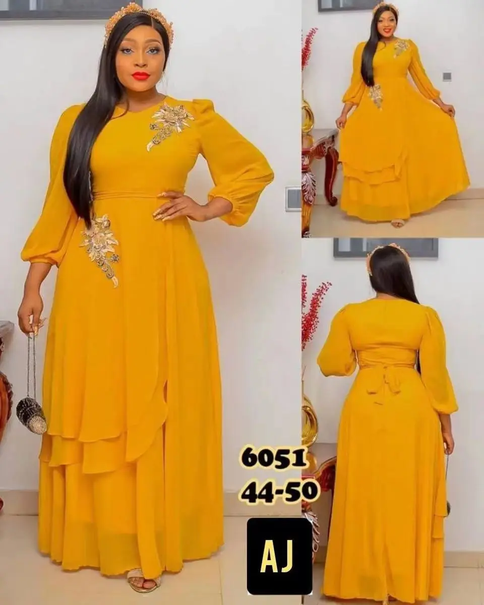 African Dress for Women Chiffon Mesh 2022 New Embroidered Belt Maxi Dress Ladies Robes Muslim Fashion Clothing Plus Size 3xl 4xl
African Dress for Women Chiffon Mesh 2022 New Embroidered Belt Maxi Dress Ladies Robes Muslim Fashion Clothing Plus Size 3xl 4xl
