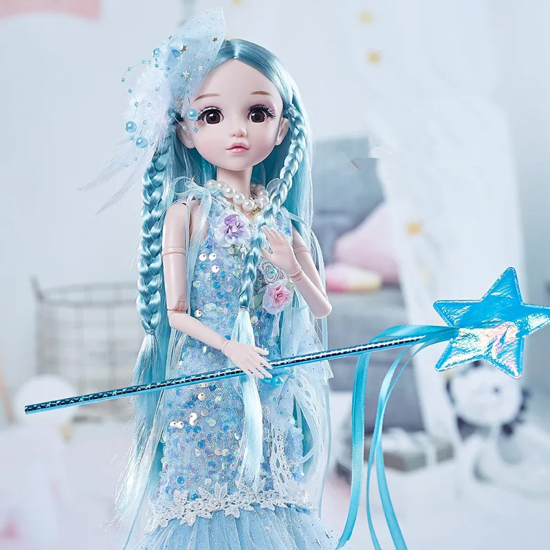 1/3 BJD Doll 60cm Ball Joint Doll with Full Dress Shoes Princess Dressup Makeup Collection Toy Girl Birthday Christmas Gift
1/3 BJD Doll 60cm Ball Joint Doll with Full Dress Shoes Princess Dressup Makeup Collection Toy Girl Birthday Christmas Gift